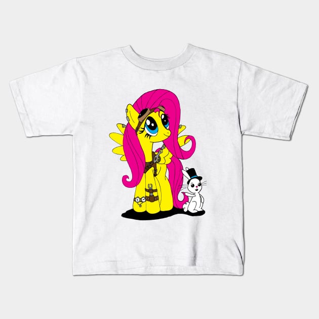 My Little Steam Pony Kids T-Shirt by woodnsheep